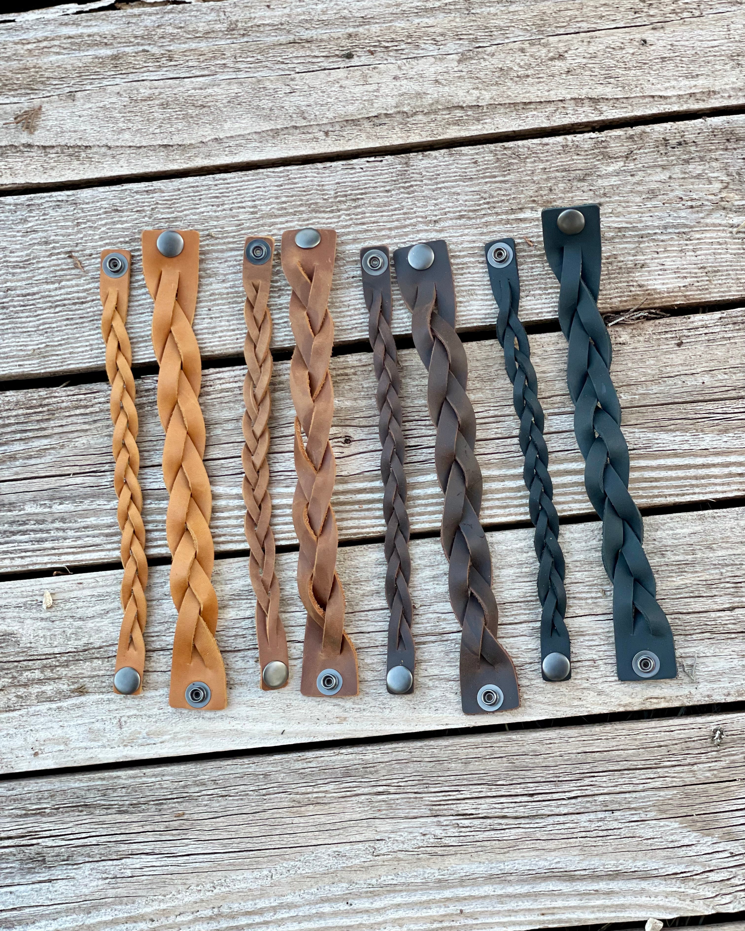 Mystery braid leather bracelet deals